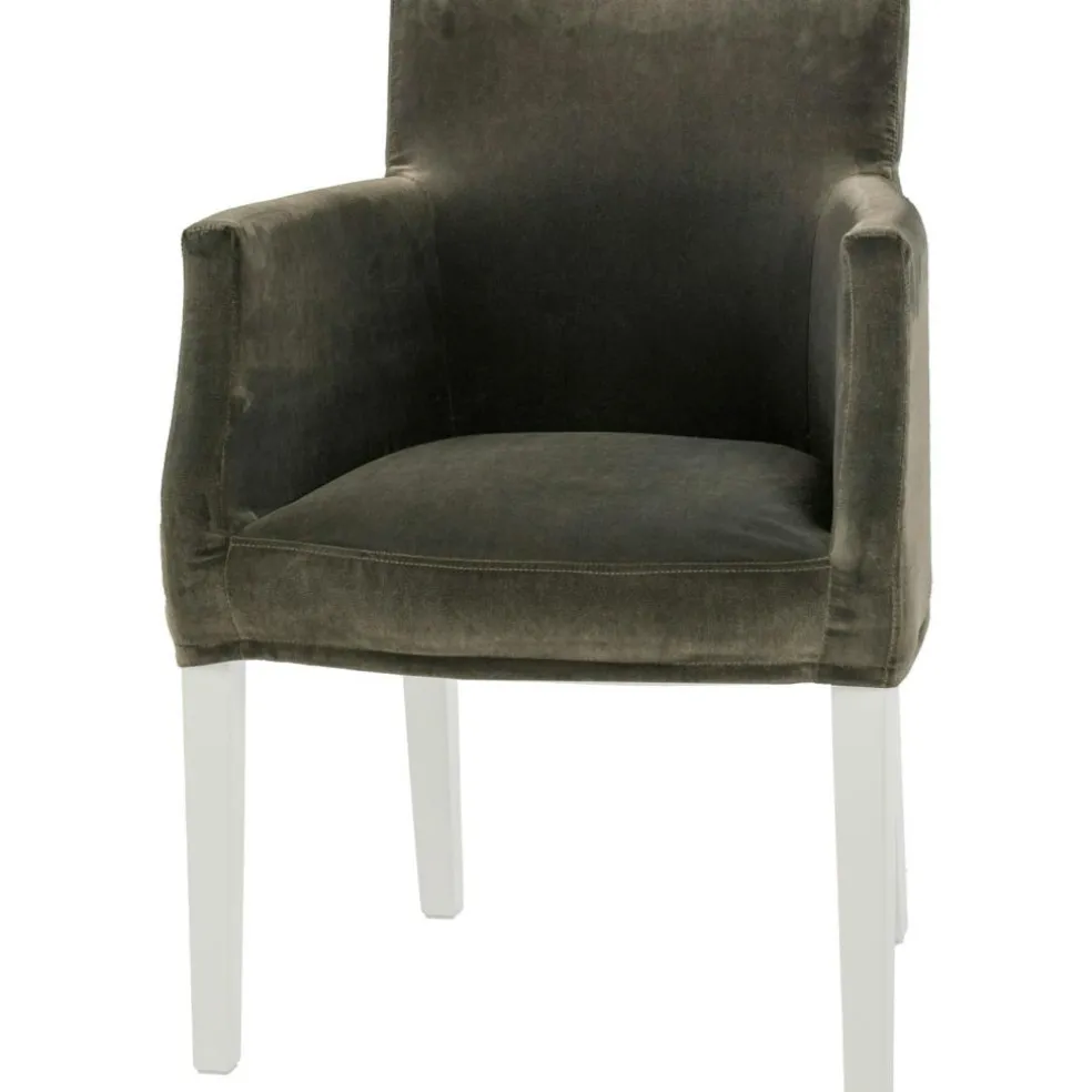 Brooklyn Chair Loose Cover Nat.Ek / Omega Graphit 51