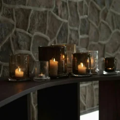 Bubble Candle Holder Ø10 cm, Clear