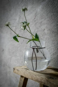 Bubble Glass Vase H:14 cm