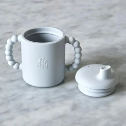 Bubble Sippy Mug With Lid, Cream