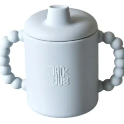 Bubble Sippy Mug With Lid, Cream