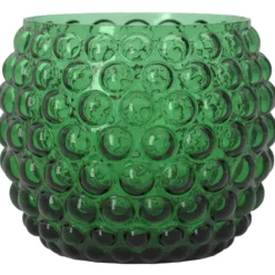 Bubbles Candle Holder 8 cm, Green