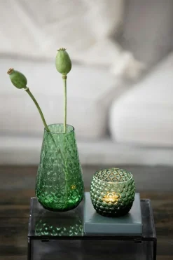 Bubbles Candle Holder 8 cm, Green
