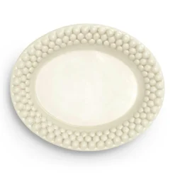 Bubbles Oval Plate 20 cm, Blue