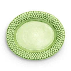 Bubbles Platter Oval 35 cm, Green
