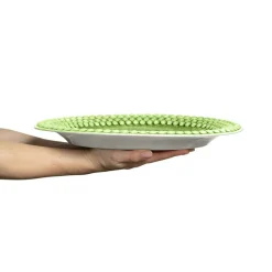 Bubbles Platter Oval 35 cm, Green