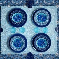 Bubbles Soup Plate 25 cm, Blue