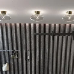 Bullo Flush Ceiling Light 270 mm, Brass