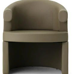 Burra Dining Chair, Ultra Leather Grey 41585