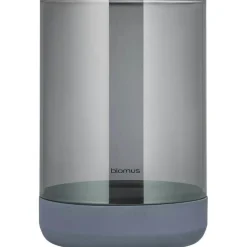 Calma Candle Holder Steel Grey/Smoke 22.5 cm