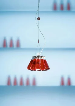 Campari Light Pendant Red 155 cm