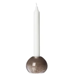Candle Holder Glass Ø7,5 cm, White