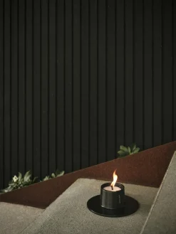 Candle Holder Outdoor 16 cm, Black