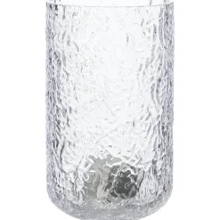 Candle Holder With Patterned Glass 6 cm