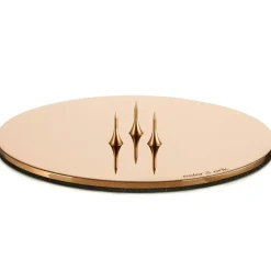 Candle Plate Ø9 cm Rose Gold, Shiny