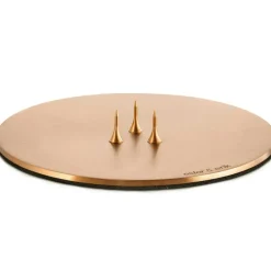 Candle Plate Ø9 cm Rose Gold, Shiny