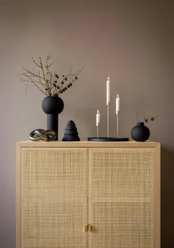 Candlestick 13 cm, Coconut