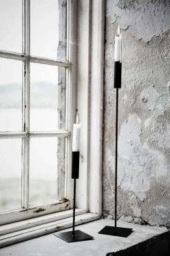 Candlestick Black, 30 cm