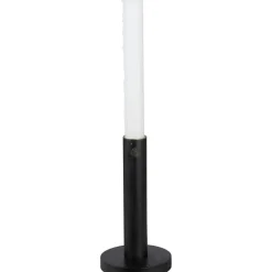 Candlestick Wood Black, 15 cm