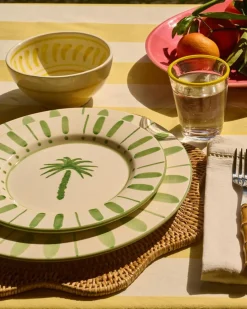 Cannes Side Plate 22 cm, Green