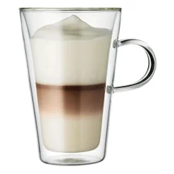 Canteen double-walled glass with handle 2-pack