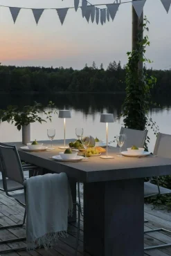 Capri Table Lamp Portable, White