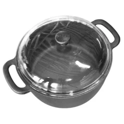 Cast Iron Pot With Glass Lid, 7 L