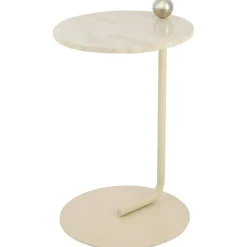 Castellum Side Table, Travertine / Light Sand