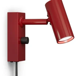 Cato Wall Lamp, Matte White / Brass