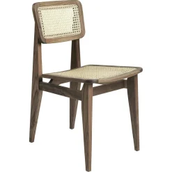 C-Chair Dining Chair, Black oak / Cane