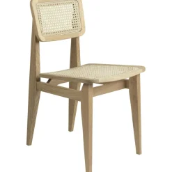 C-Chair Dining Chair, Black oak / Cane