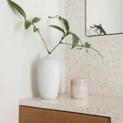 Ceola Vase Ceramic 18 cm, White