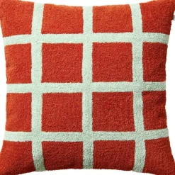 Check Cushion Cover 50x50 cm, Cactus Green / Aqua