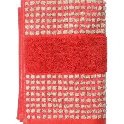 Check Towel 70x140 cm, Yellow / Pink