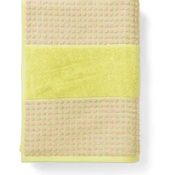 Check Towel 70x140 cm, Yellow / Pink