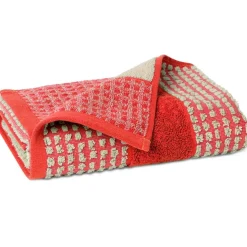 Check Towel 70x140 cm, Yellow / Pink