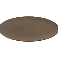 Chestnut Dinner Plate Matte Brown 26 cm