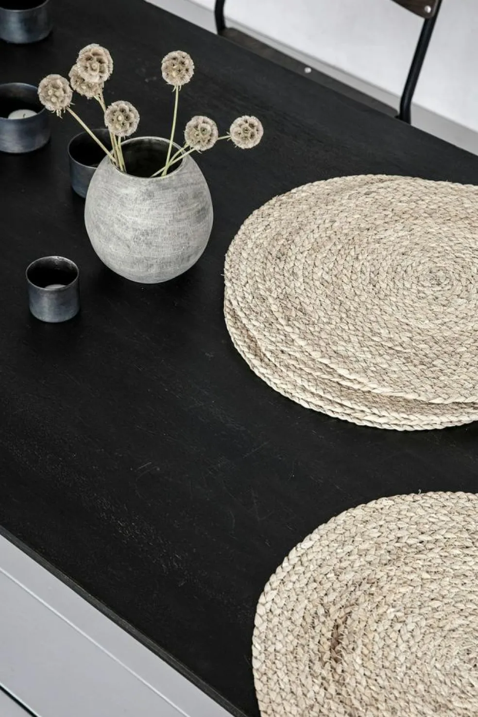Circle Placemat 4 Pcs, Nature