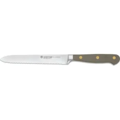 Classic Colour Serrated Utility Knife 14 cm, Velvet Oyster