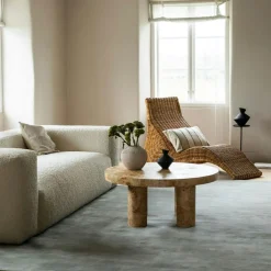 Classic Solid Rug 180X270 cm, Bone White