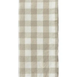 Cloth Napkin 40x40 cm, White/Beige