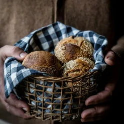 Cloth Napkin 40x40 cm, White/Beige