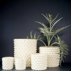 Cloudy Pot Medium, Matte White