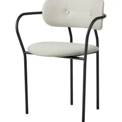 Coco Dining Chair Upholstered With Armrest, Around Bouclé 004