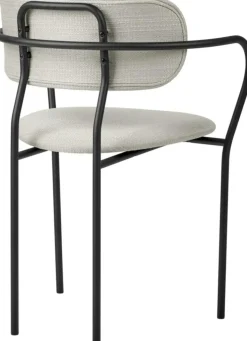 Coco Dining Chair Upholstered With Armrest, Around Bouclé 004