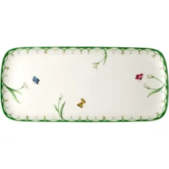 Colourful Spring Cake Plate, 35x16 cm