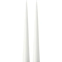 Cone Candles Lacquered 37 cm 2-pack, Eucalytus
