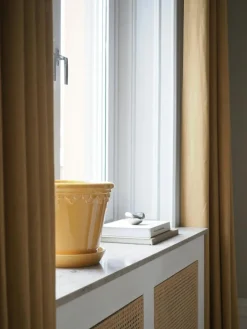 Copenhagen Pot With Saucer Yellow, Ø12 cm