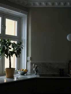 Copenhagen Pot With Saucer Yellow, Ø12 cm