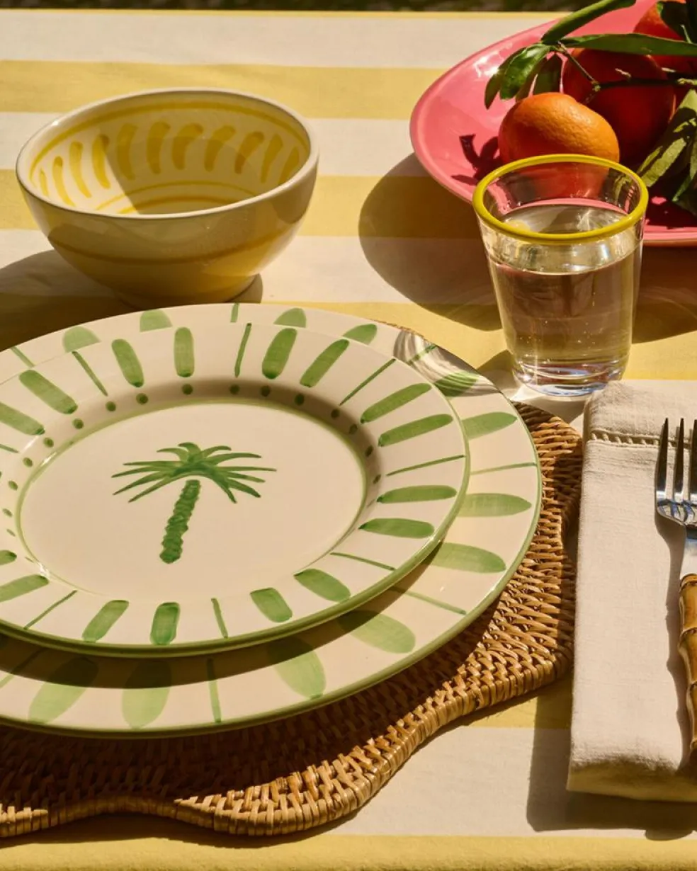 Cottage Flower Bowl 14 cm, Green